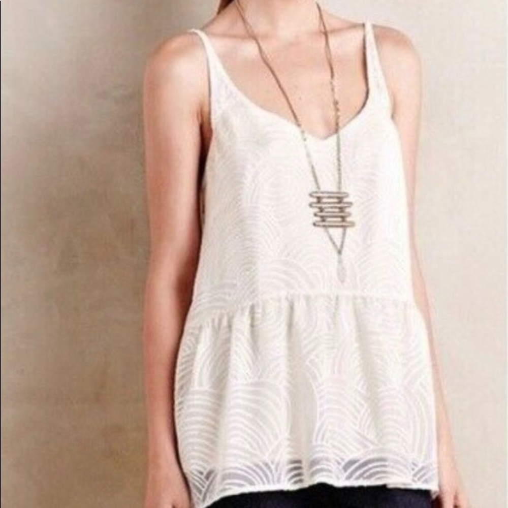 HD in Paris Anthropologie Laleh Cami Tank Cream